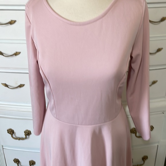 Dusty pink fit and flare dress in size large - Picture 2 of 8